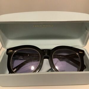 Karen Walker Black Frames Sunglasses , Super  Worship , Limited edition .